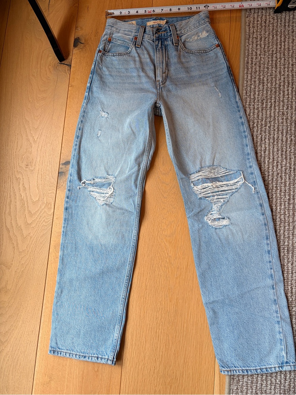 Levi’s Dad Jean sz 23 Light Blue Distressed
